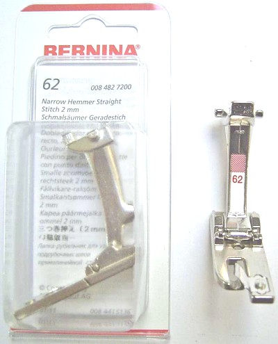 BERNINA PIED OURLEUR ZIG ZAG 2MM N62 (130) Pied de biche - Pieds presseurs / Semelles 3932