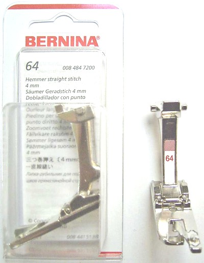 BERNINA PIED OURLEUR 4MM N64 (130) Pied de biche - Pieds presseurs / Semelles 3935