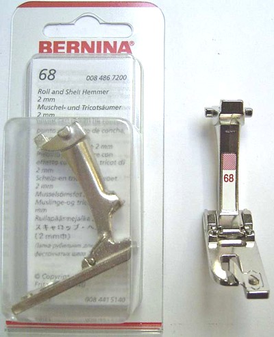 BERNINA PIED OURLE ROUL 2MM N68 (130) Pied de biche - Pieds presseurs / Semelles 3937