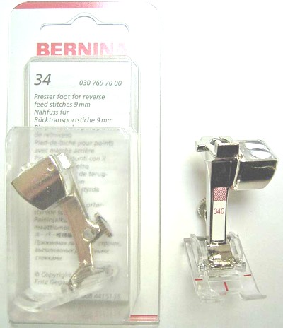 BERNINA PIED TRIPLE COUTUR N34C (EFG) Pied de biche - Pieds presseurs / Semelles 4093