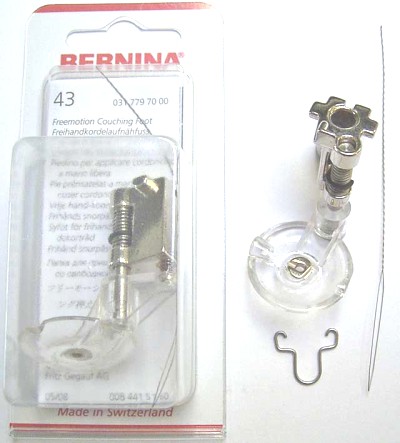 BERNINA PIED CORDON MAIN L. N43 (130) Pied de biche - Pieds presseurs / Semelles 4163