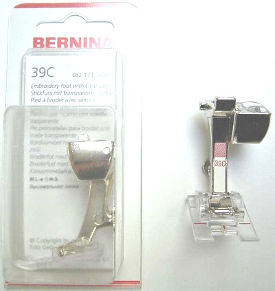 BERNINA PIED A BRODER TRANSP N39C Pied de biche - Pieds presseurs / Semelles 4174