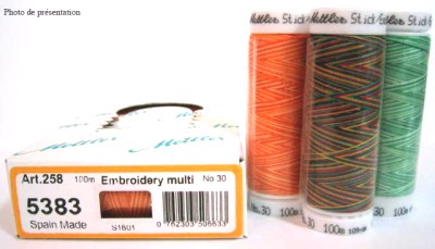 MULTICOLOR 30 100M ROUGE DEGR. Autre fils 10244