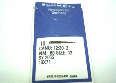Aiguilles machine à coudre 2053 /16 X 71 - NM80 - 100pcs GROZ BECKERT/SCHMETZ