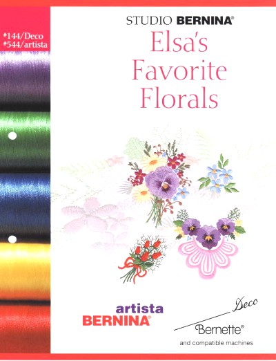 BERNINA ELSA FAVORITE'S FLORAL 544 Cartes / cd de broderies 5384