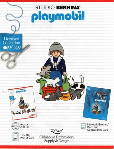 BERNINA PLAYMOBIL 549 Cartes / cd de broderies 5386