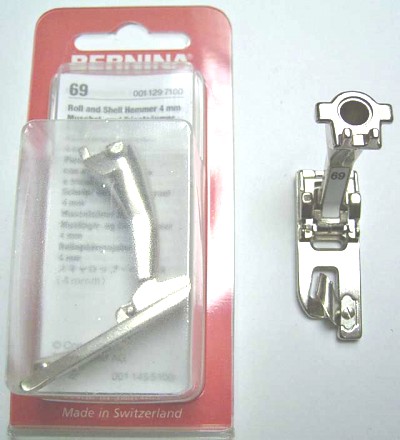 BERNINA PIED ROULOTTEUR 4MM N69(1008) Pied de biche - Pieds presseurs / Semelles 7294