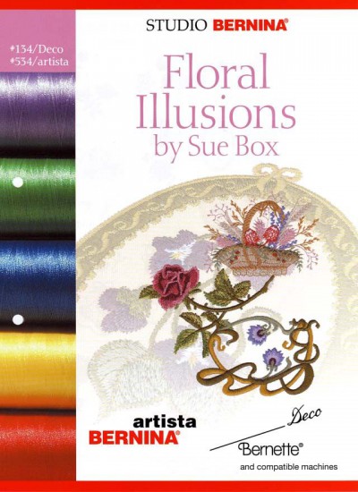 BROTHER FLORAL ILLUSIONS 'SUE BOX' Cartes / cd de broderies 2386