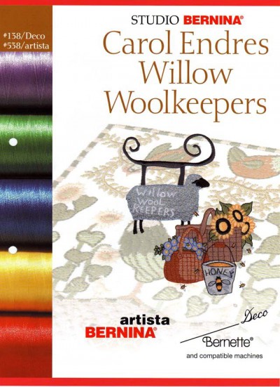 BROTHER WILLOW WOOLKEEPERS C.E. 138 Cartes / cd de broderies 2388