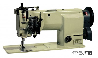 Machine à coudre industrielle 2-aiguille escamotables coupe fils FOX DN 2220 LH AUT