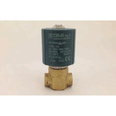 Electrovanne vapeur ceme 1/4“ 230v (9912) Ø 2,8mm