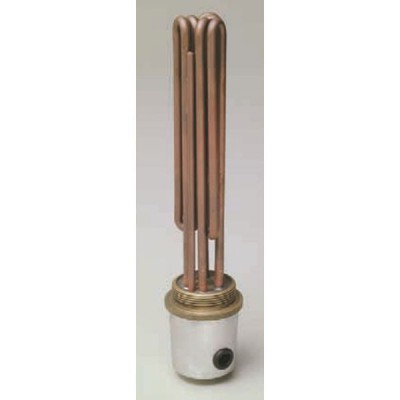 Resistance a bouchon filete 2“ w. 8000 avec porte sonde l=600mm