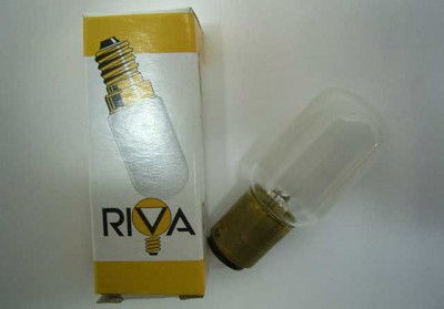 RIVA B15 220V 15W 22X57 Ampoule à baïonnette pour machine à coudre 15mm de diamètre (B15)