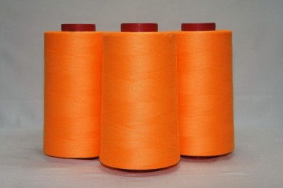 COMETA 0539F Cône de fils a coudre polyester 100% 5000 mètres orange fluo Fils standard 5000m 11200